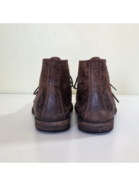 Frye Phillip Chukka Boots Mens US 11.5 D Brown Distressed Roughout Leather FLAW main image 14